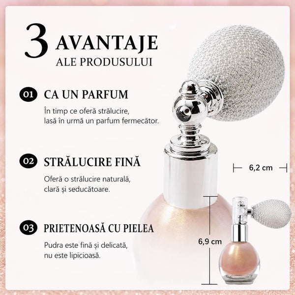 Spray iluminator cu particule aurii